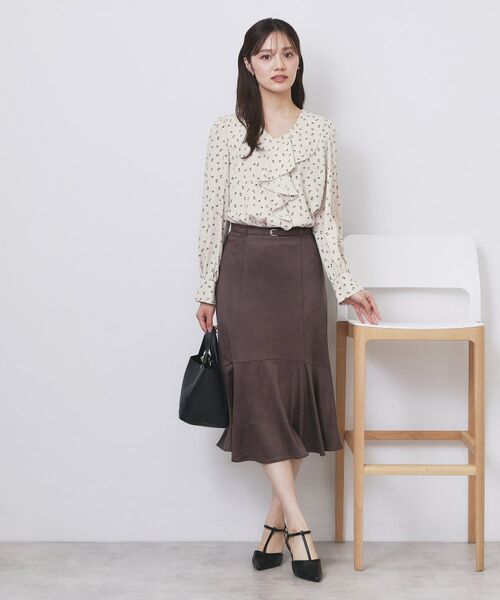 index / インデックス シャツ・ブラウス | Vネックフリルブラウス【洗濯機OK/イージーアイロン】 | 詳細6