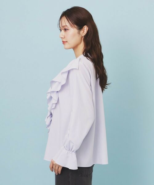 index / インデックス シャツ・ブラウス | フリルデザインスキッパーブラウス【洗濯機OK/イージーアイロン】 | 詳細14