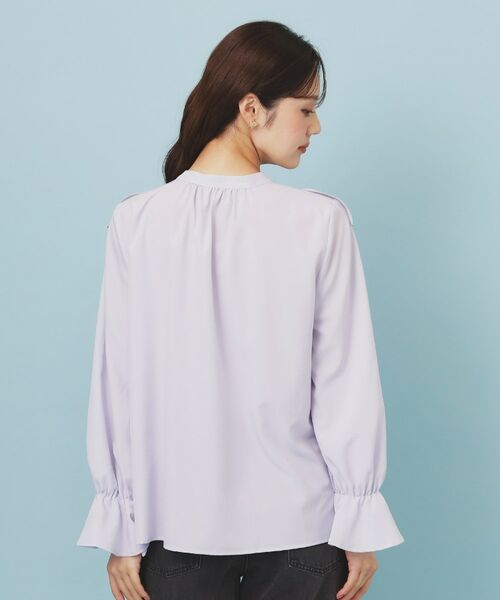 index / インデックス シャツ・ブラウス | フリルデザインスキッパーブラウス【洗濯機OK/イージーアイロン】 | 詳細15