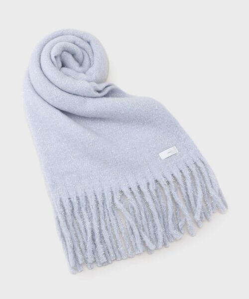 index / インデックス マフラー・ショール・スヌード・ストール | 大判ラメストール【洗える】 | 詳細1