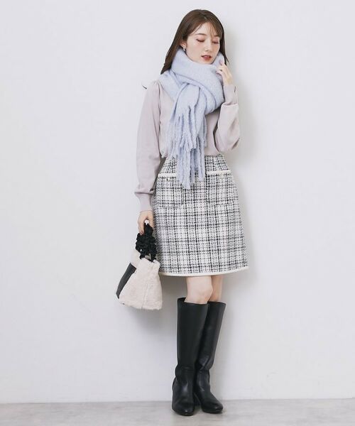 index / インデックス マフラー・ショール・スヌード・ストール | 大判ラメストール【洗える】 | 詳細4