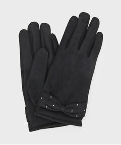 index / インデックス 手袋 | ラインストーン付きリボン手袋