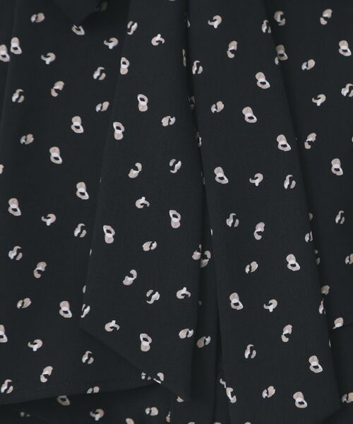 index / インデックス シャツ・ブラウス | アシンメトリーレイヤードボウタイブラウス【洗濯機OK/イージーアイロン/防シワ】《XS~3L/5col》 | 詳細13