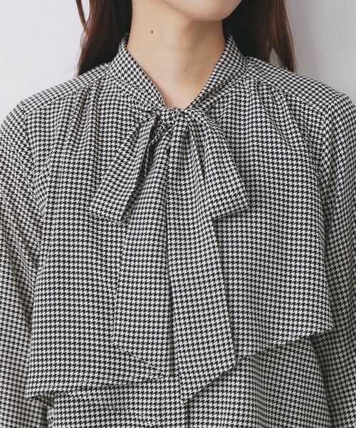 index / インデックス シャツ・ブラウス | アシンメトリーレイヤードボウタイブラウス【洗濯機OK/イージーアイロン/防シワ】《XS~3L/5col》 | 詳細25