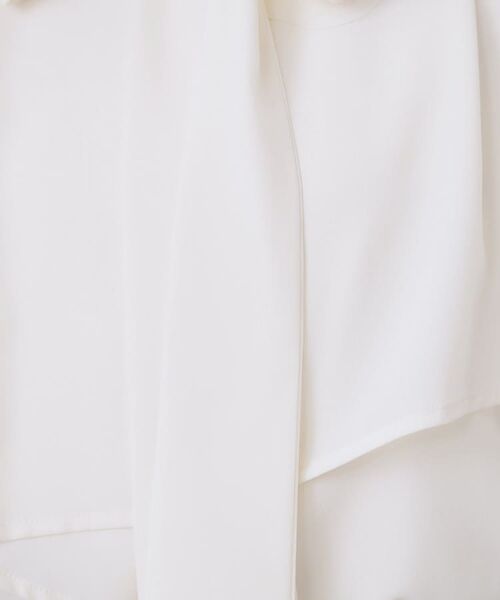 index / インデックス シャツ・ブラウス | アシンメトリーレイヤードボウタイブラウス【洗濯機OK/イージーアイロン/防シワ】《XS~3L/5col》 | 詳細5