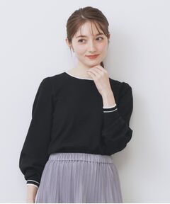 index / インデックス ニット・セーター | バイカラーパフスリーブニット【洗濯機OK】