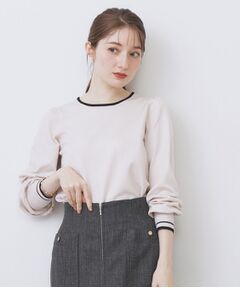 index / インデックス ニット・セーター | バイカラーパフスリーブニット【洗濯機OK】