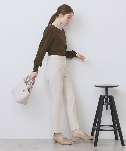 index / インデックス ニット・セーター | バイカラーパフスリーブニット【洗濯機OK】 | 詳細11