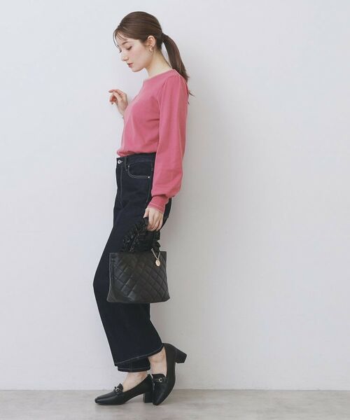 index / インデックス ニット・セーター | バイカラーパフスリーブニット【洗濯機OK】 | 詳細15