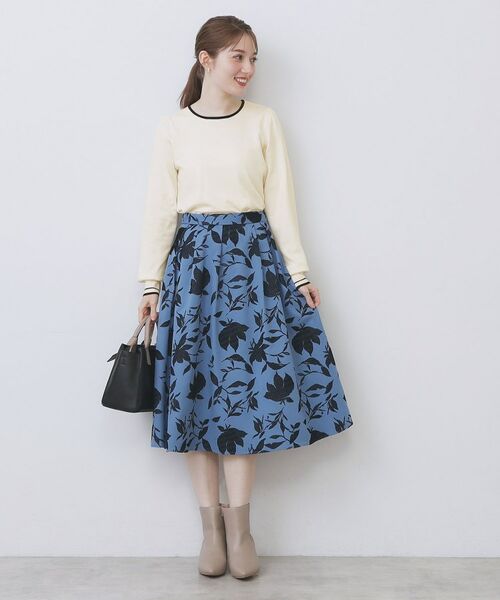 index / インデックス ニット・セーター | バイカラーパフスリーブニット【洗濯機OK】 | 詳細2