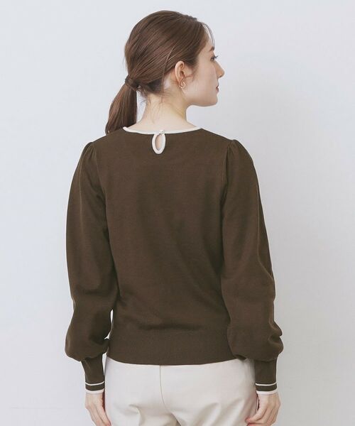 index / インデックス ニット・セーター | バイカラーパフスリーブニット【洗濯機OK】 | 詳細23