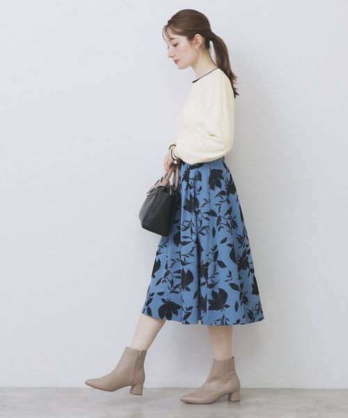 index / インデックス ニット・セーター | バイカラーパフスリーブニット【洗濯機OK】 | 詳細3