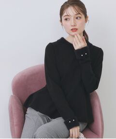 index / インデックス ニット・セーター | フェザードッキングペプラムニット【洗濯機OK】