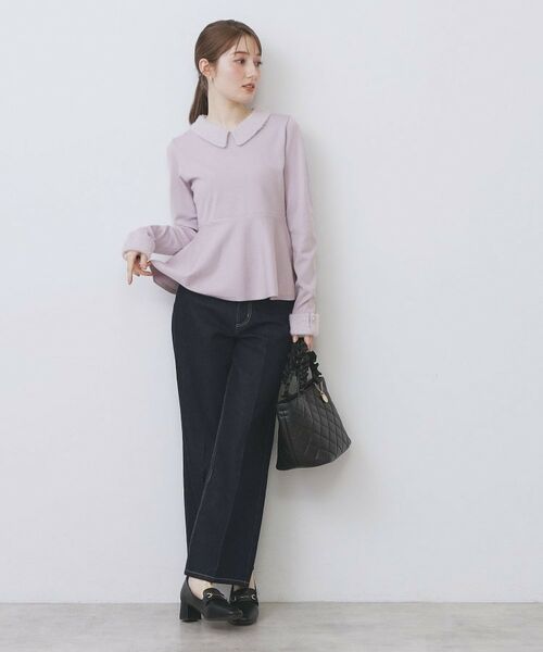 index / インデックス ニット・セーター | フェザードッキングペプラムニット【洗濯機OK】 | 詳細11