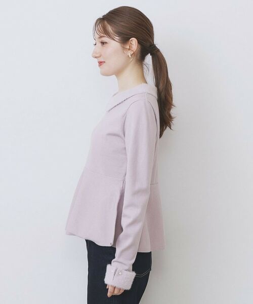 index / インデックス ニット・セーター | フェザードッキングペプラムニット【洗濯機OK】 | 詳細14