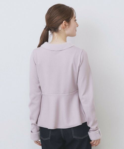 index / インデックス ニット・セーター | フェザードッキングペプラムニット【洗濯機OK】 | 詳細15