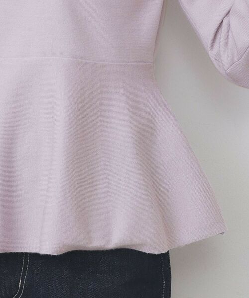 index / インデックス ニット・セーター | フェザードッキングペプラムニット【洗濯機OK】 | 詳細18