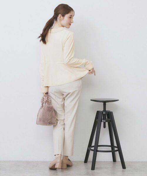 index / インデックス ニット・セーター | フェザードッキングペプラムニット【洗濯機OK】 | 詳細3