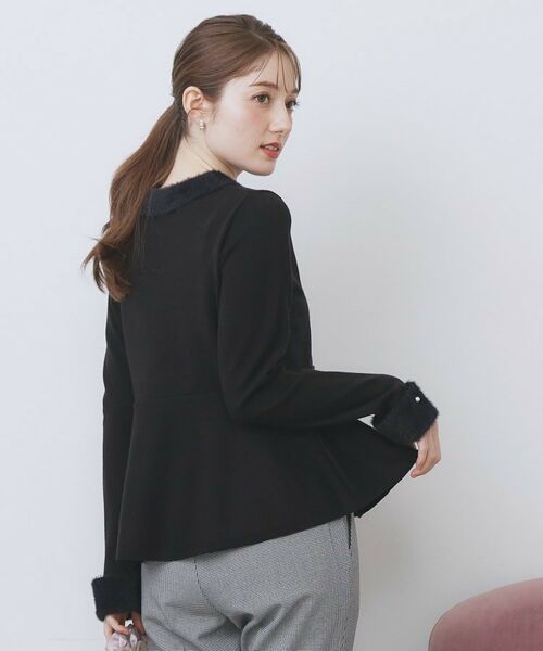 index / インデックス ニット・セーター | フェザードッキングペプラムニット【洗濯機OK】 | 詳細5