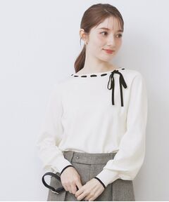 index / インデックス ニット・セーター | はしごリボンバイカラーニット【洗濯機OK】