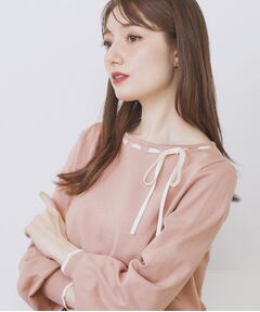 index / インデックス ニット・セーター | はしごリボンバイカラーニット【洗濯機OK】