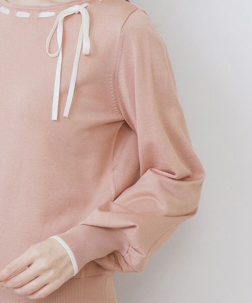 index / インデックス ニット・セーター | はしごリボンバイカラーニット【洗濯機OK】 | 詳細17