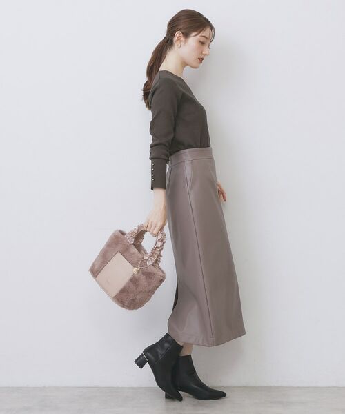 index / インデックス ニット・セーター | ゴールドボタンVネックニット【洗濯機OK】《6col》 | 詳細15