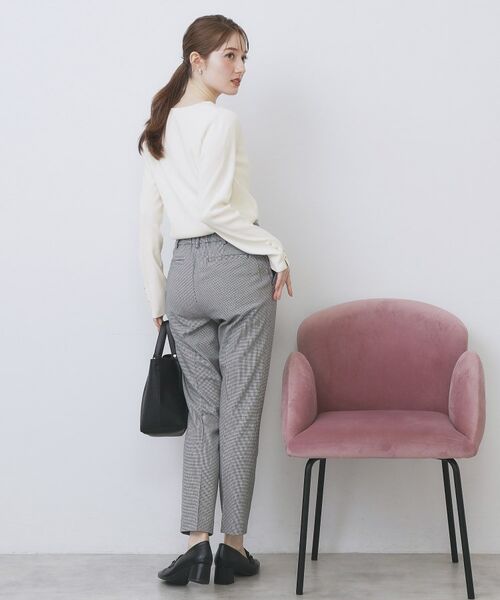 index / インデックス ニット・セーター | ゴールドボタンVネックニット【洗濯機OK】《6col》 | 詳細3