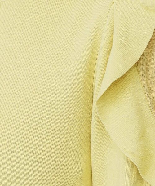 index / インデックス ニット・セーター | ハイネックシアーフリルスリーブニット【洗濯機OK/抗ピル】 | 詳細12