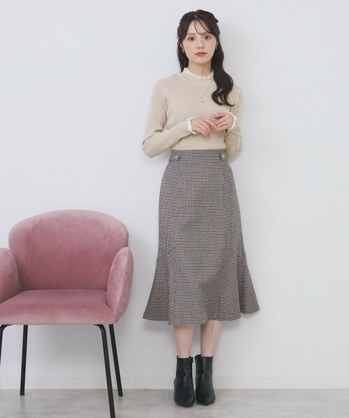 index / インデックス ニット・セーター | コットンレースフリルリブニット【洗濯機OK/抗ピル】 | 詳細14