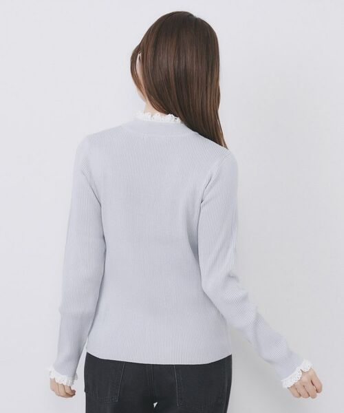 index / インデックス ニット・セーター | コットンレースフリルリブニット【洗濯機OK/抗ピル】 | 詳細19