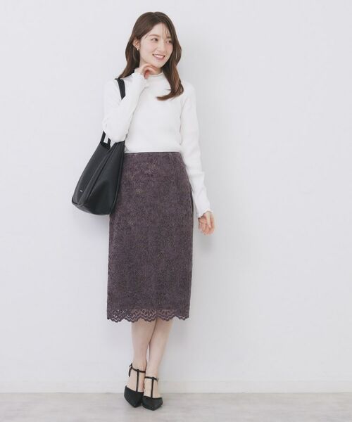 index / インデックス ニット・セーター | コットンレースフリルリブニット【洗濯機OK/抗ピル】 | 詳細2