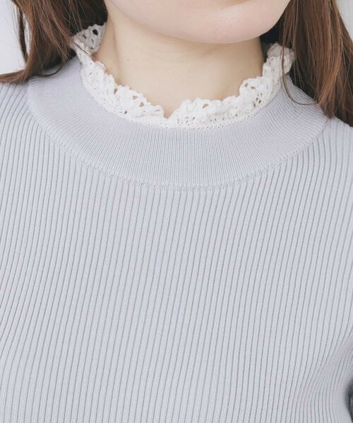index / インデックス ニット・セーター | コットンレースフリルリブニット【洗濯機OK/抗ピル】 | 詳細20