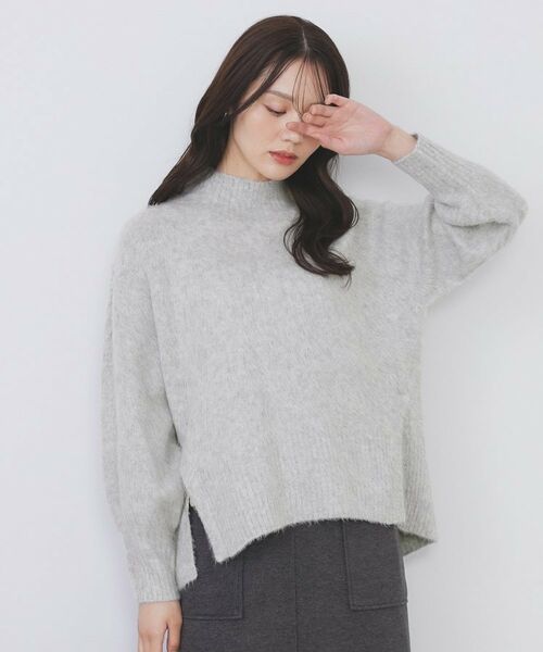 index / インデックス ニット・セーター | ハイネックパフニット【洗濯機OK】 | 詳細1