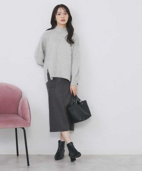 index / インデックス ニット・セーター | ハイネックパフニット【洗濯機OK】 | 詳細2