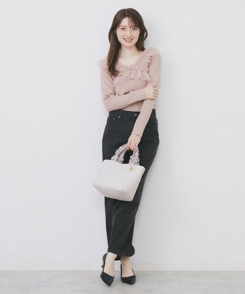 index / インデックス ニット・セーター | クロスチュールフリルリブニット【洗濯機OK/抗ピル】 | 詳細10