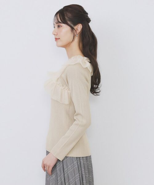 index / インデックス ニット・セーター | クロスチュールフリルリブニット【洗濯機OK/抗ピル】 | 詳細18