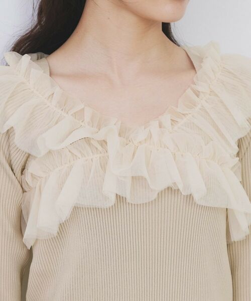 index / インデックス ニット・セーター | クロスチュールフリルリブニット【洗濯機OK/抗ピル】 | 詳細20