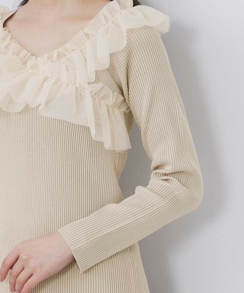 index / インデックス ニット・セーター | クロスチュールフリルリブニット【洗濯機OK/抗ピル】 | 詳細21