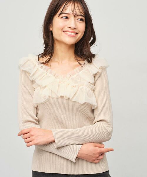 index / インデックス ニット・セーター | クロスチュールフリルリブニット【洗濯機OK/抗ピル】 | 詳細23