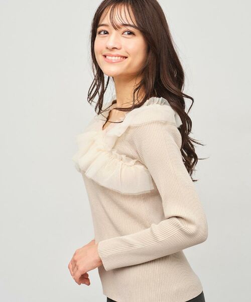 index / インデックス ニット・セーター | クロスチュールフリルリブニット【洗濯機OK/抗ピル】 | 詳細24