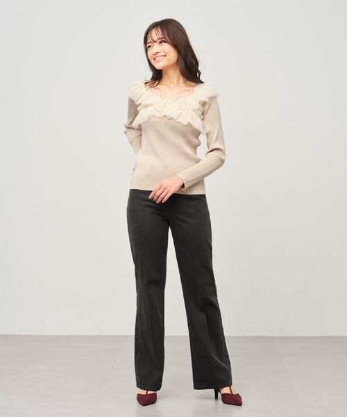 index / インデックス ニット・セーター | クロスチュールフリルリブニット【洗濯機OK/抗ピル】 | 詳細25
