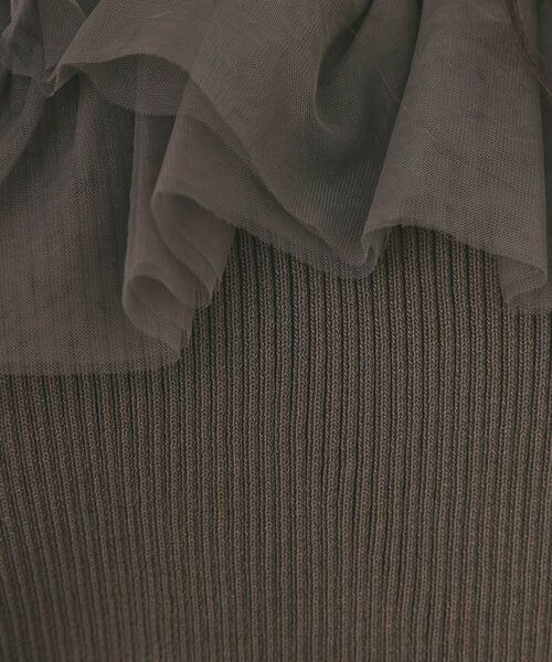 index / インデックス ニット・セーター | クロスチュールフリルリブニット【洗濯機OK/抗ピル】 | 詳細4