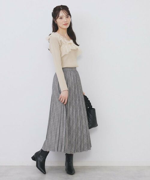 index / インデックス ニット・セーター | クロスチュールフリルリブニット【洗濯機OK/抗ピル】 | 詳細6