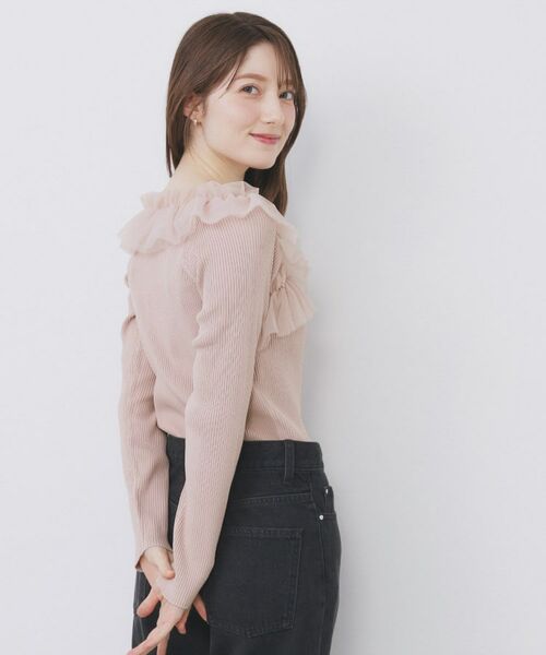 index / インデックス ニット・セーター | クロスチュールフリルリブニット【洗濯機OK/抗ピル】 | 詳細9