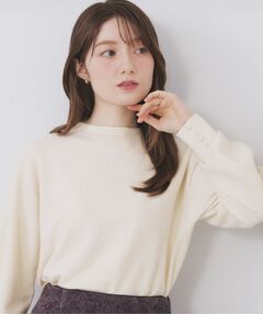 index / インデックス ニット・セーター | ふんわりボトルネックパフスリーブニット【洗濯機OK】《6col》