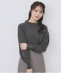 index / インデックス ニット・セーター | ふんわりボトルネックパフスリーブニット【洗濯機OK】《6col》