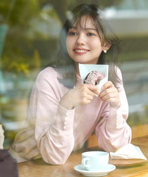 index / インデックス ニット・セーター | ふんわりボトルネックパフスリーブニット【洗濯機OK】《6col》 | 詳細1