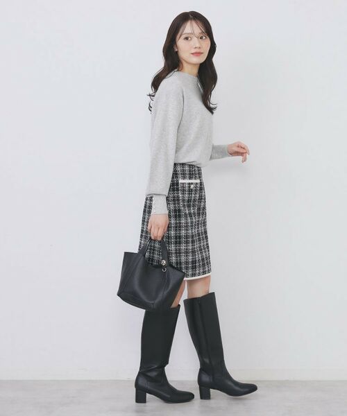 index / インデックス ニット・セーター | ふんわりボトルネックパフスリーブニット【洗濯機OK】《6col》 | 詳細10