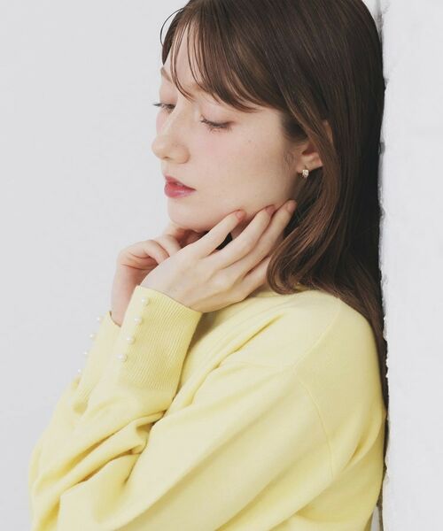 index / インデックス ニット・セーター | ふんわりボトルネックパフスリーブニット【洗濯機OK】《6col》 | 詳細16